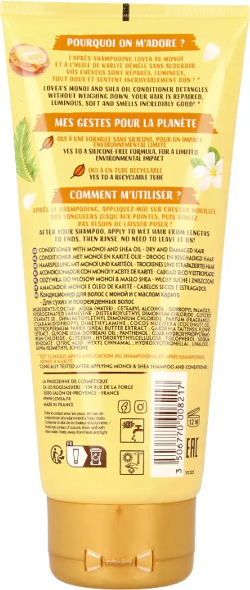 Lovea Monoï & Shea Conditioner 200ml
