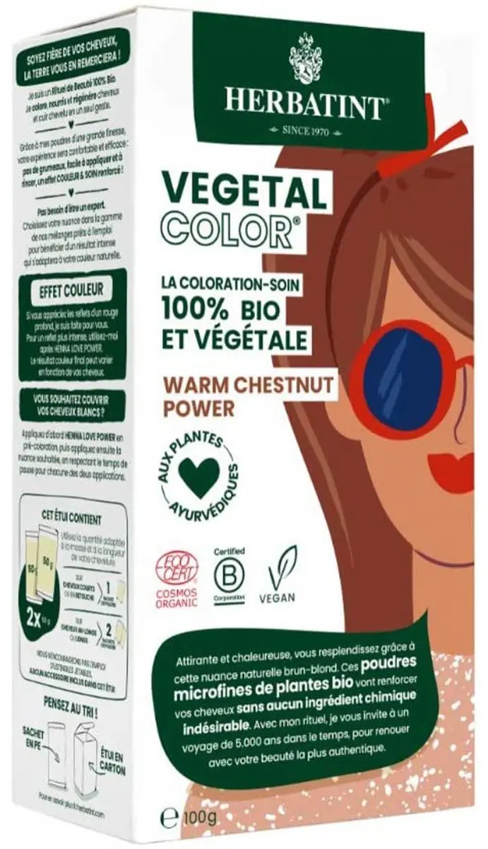 Herbatint Plantaardige Kleur Kastanje 100g
