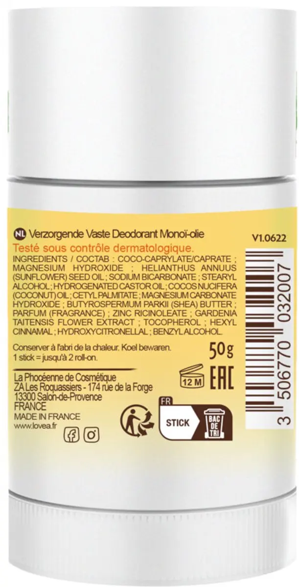 Lovea Solid Deodorant Tahiti Monoi