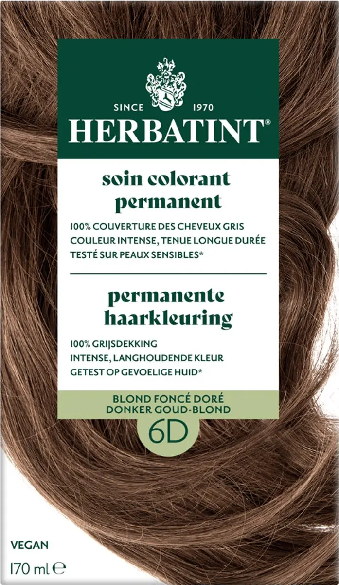 Herbatint Haarverf 6D Donker Goud Blond 170ml