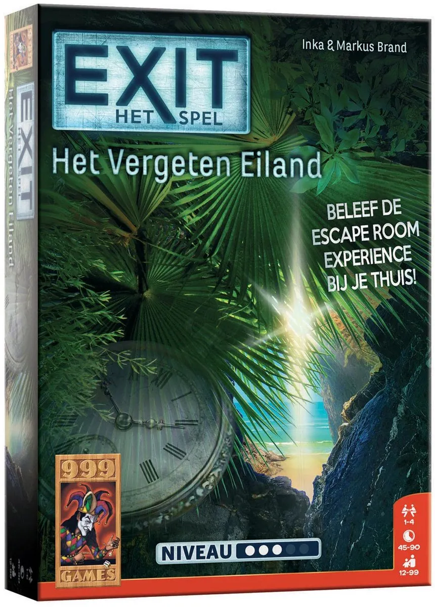 999 Games EXIT Het Vergeten Eiland - Escape Room Spel - 4 Spelers