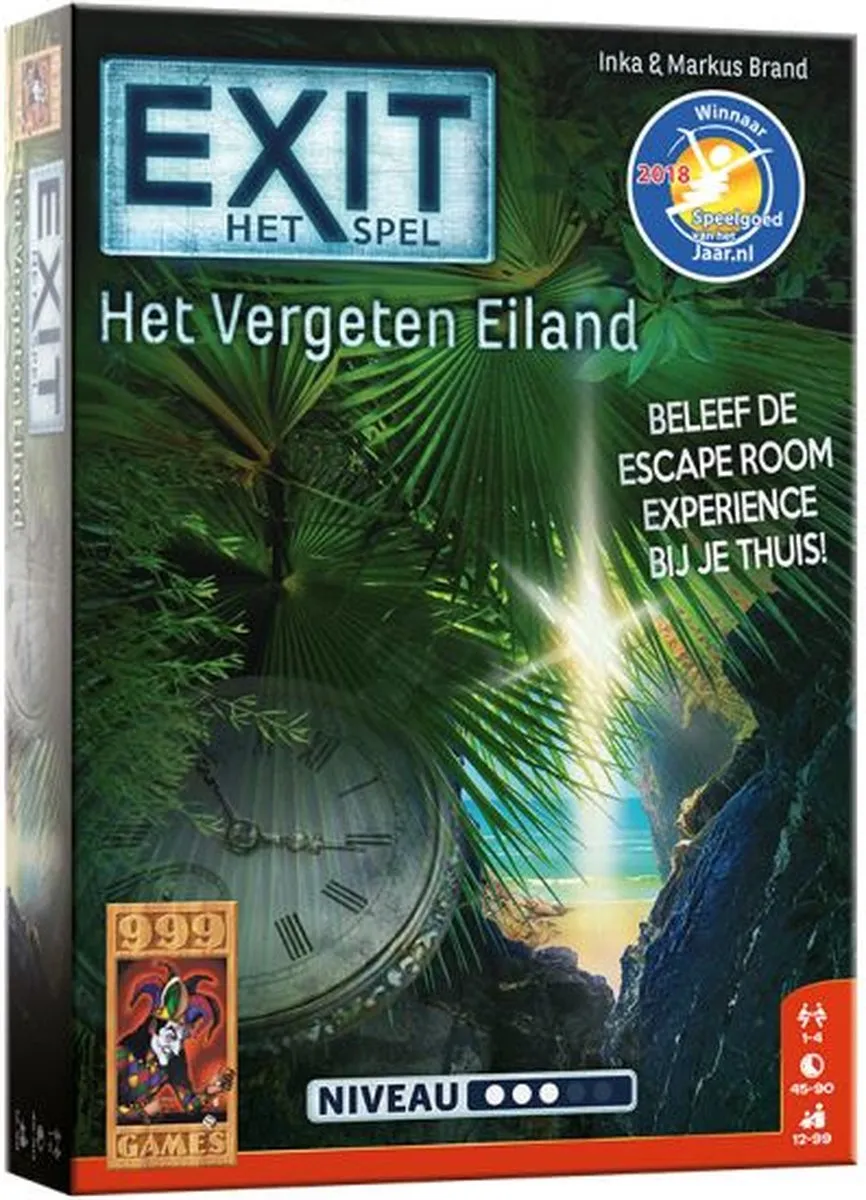999 Games EXIT Het Vergeten Eiland - Escape Room Spel - 4 Spelers - afbeelding 6 van 6