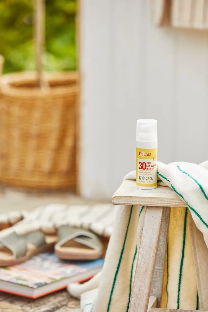 Derma Sun Gezichtszonnecrème SPF30 50ml - Waterbestendig - Parfumvrij