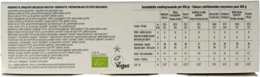 Fiordifrutta Jam Mini's Mix - 3x75g Rood - afbeelding 6 van 6