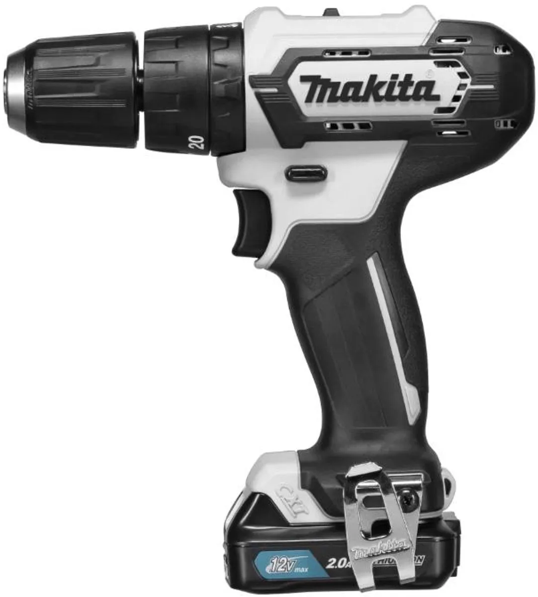 Makita HP333DSAW Accu-klopboorschroefmachine - 12V - 2 snelheden - Wit