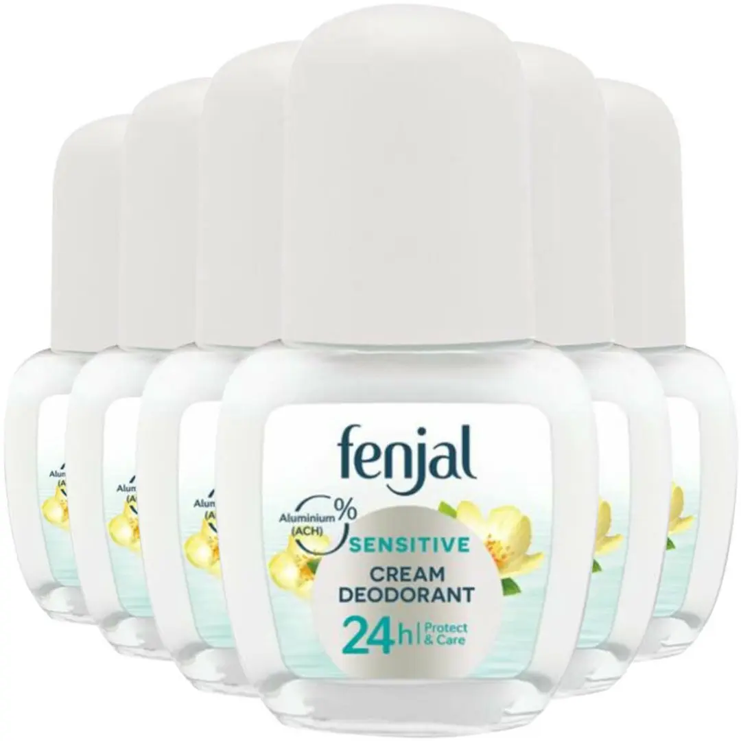 Fenjal Crème Deodorant Roller Sensitive 50ml - 6 Stuks