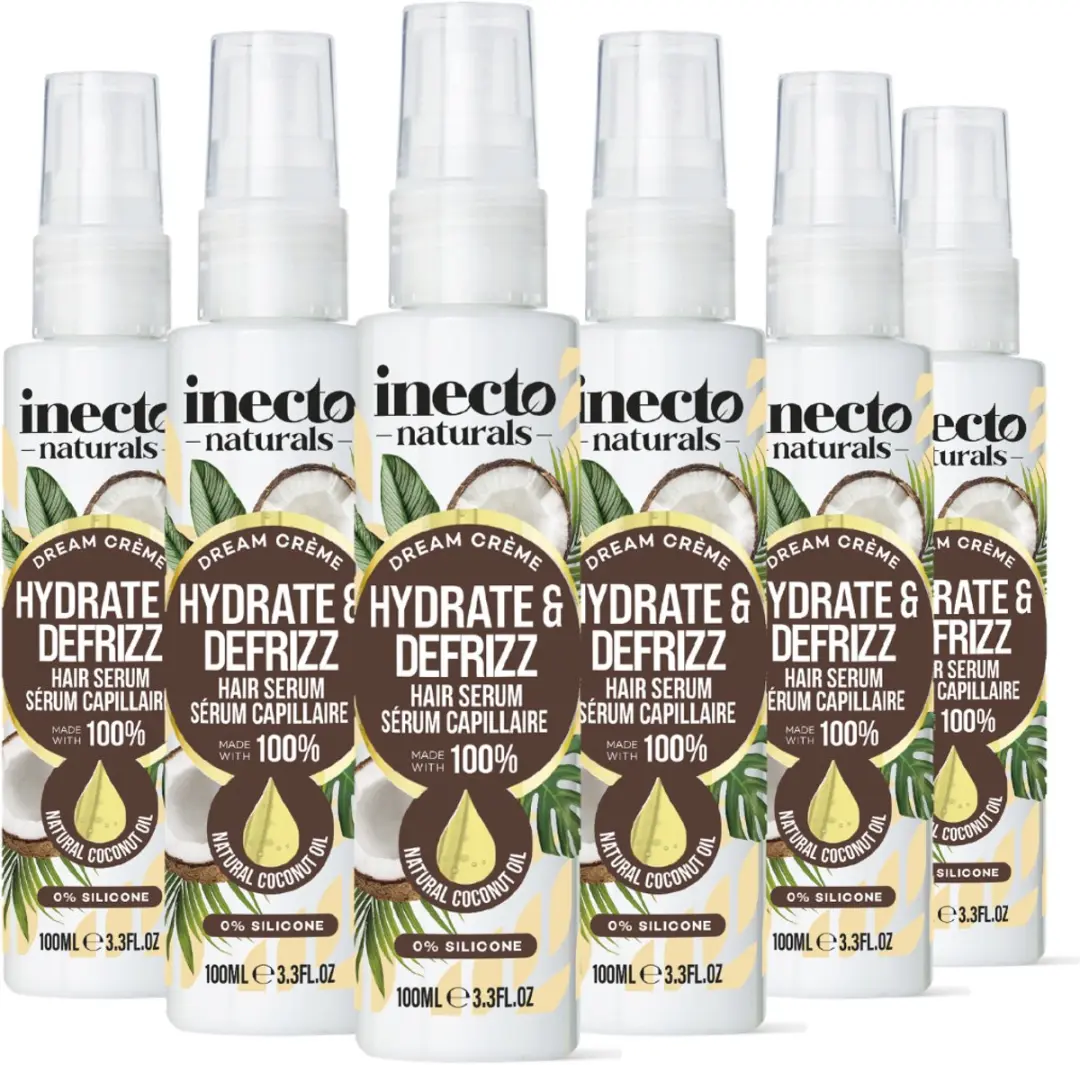 Inecto Naturals Hydrate & Defrizz Coconut Dream Haarserum 6x100ml