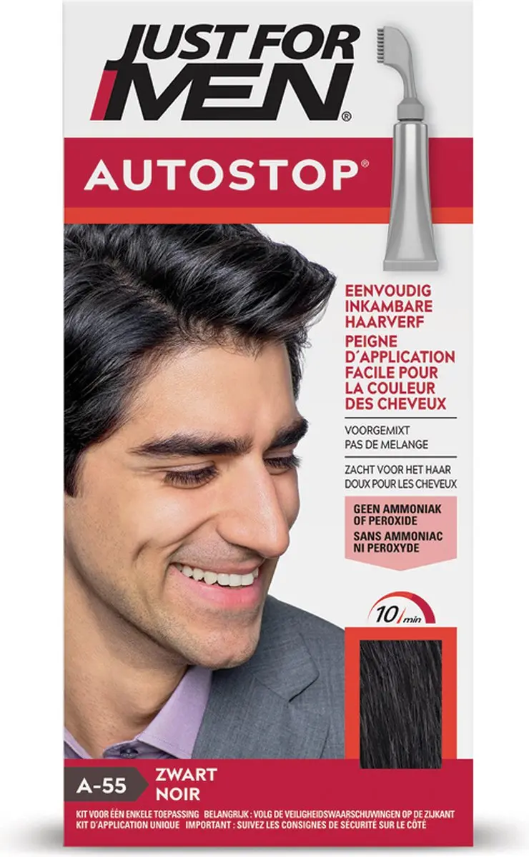 Just For Men Autostop Haarkleuring A55 Zwart - 35g