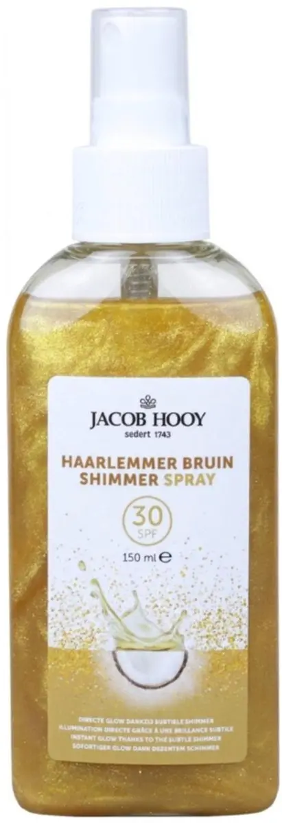 Jacob Hooy Haarlemmer Bruin Shimmer Spray SPF30 150ml