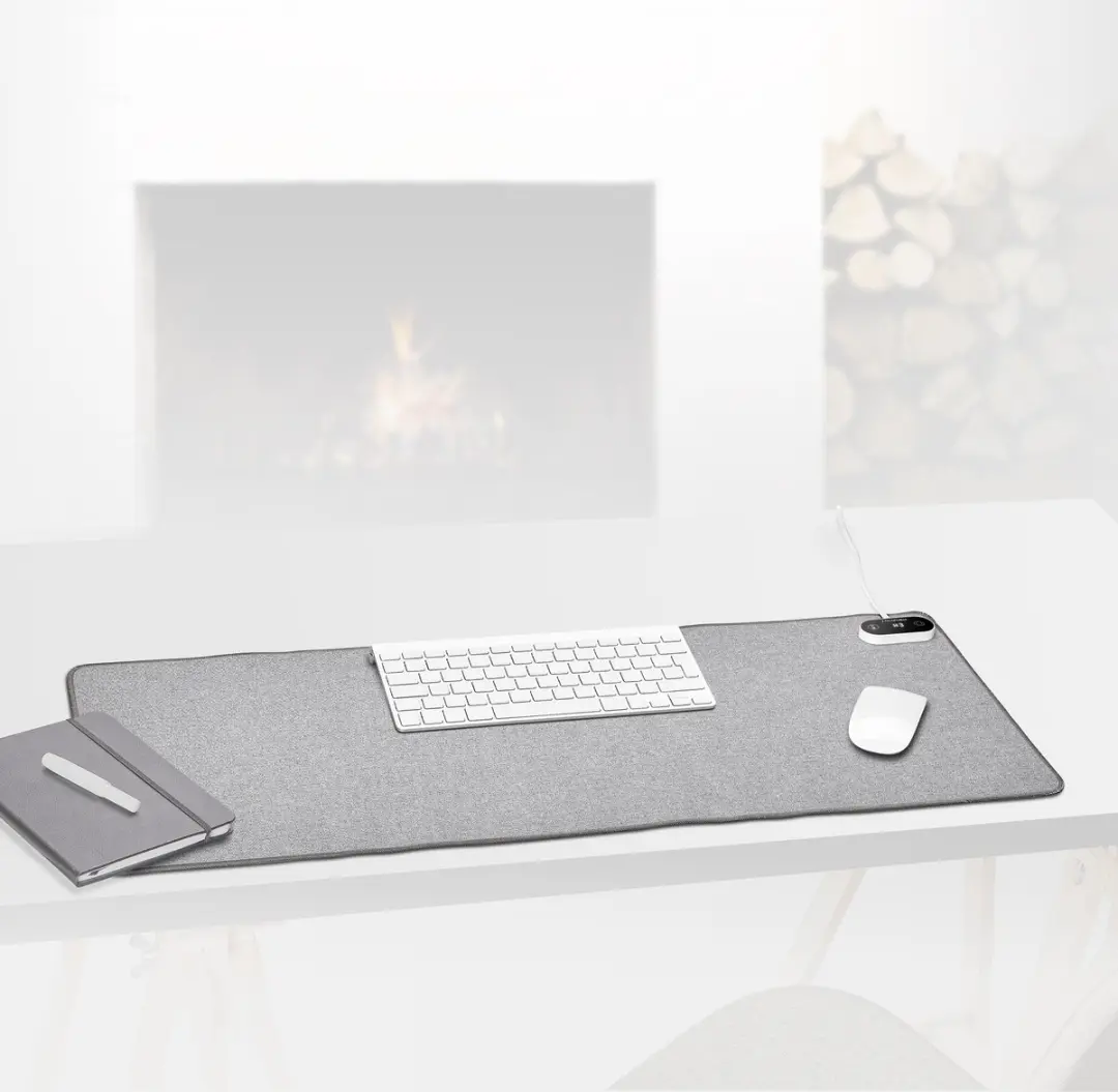 Lanaform Heating Desk Pad XXL Muismat 80x33cm - 3 Zones - Grijs
