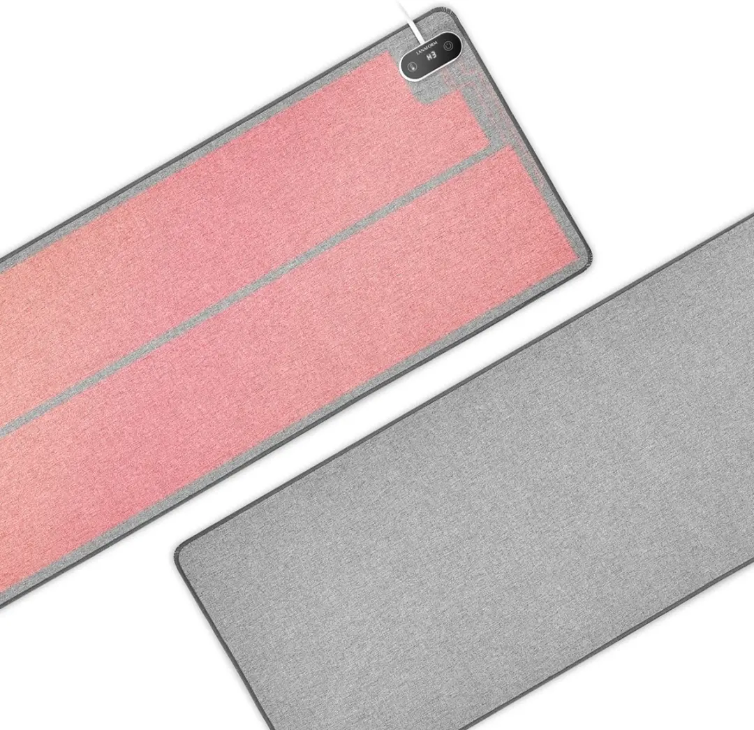 Lanaform Heating Desk Pad XXL Muismat 80x33cm - 3 Zones - Grijs
