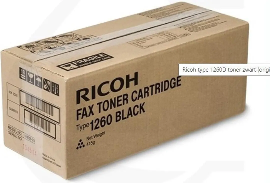 Ricoh T1260D Tonercartridge Zwart