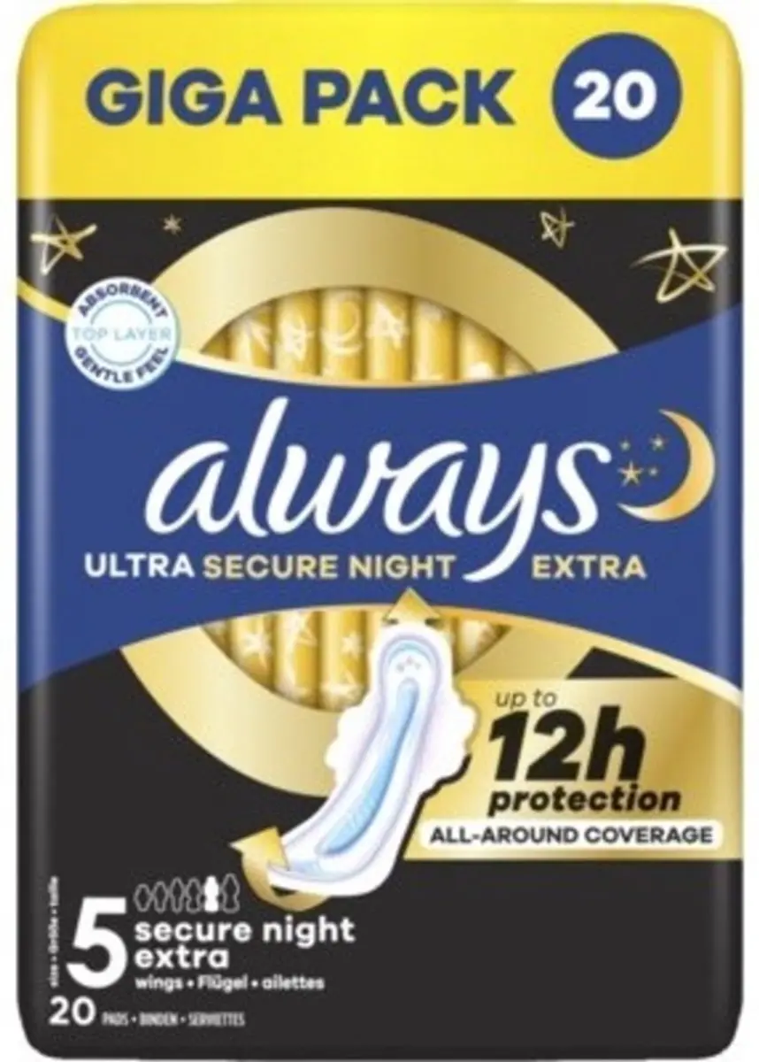 Always Ultra Secure Night Extra Maat 5 - 80 Stuks