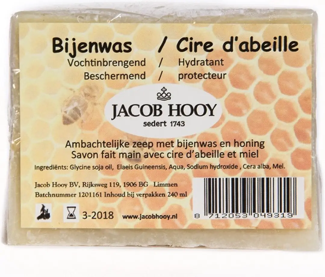 Jacob Hooy Bijenwas Zeep 240ml