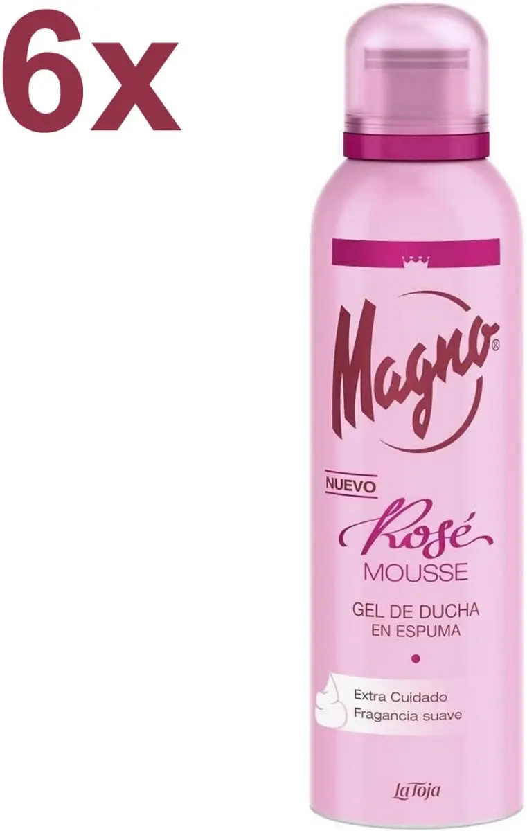 Magno Rosé Mousse Douchegel Schuim 6x200ml