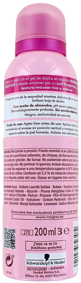 Magno Rosé Mousse Douchegel Schuim 6x200ml
