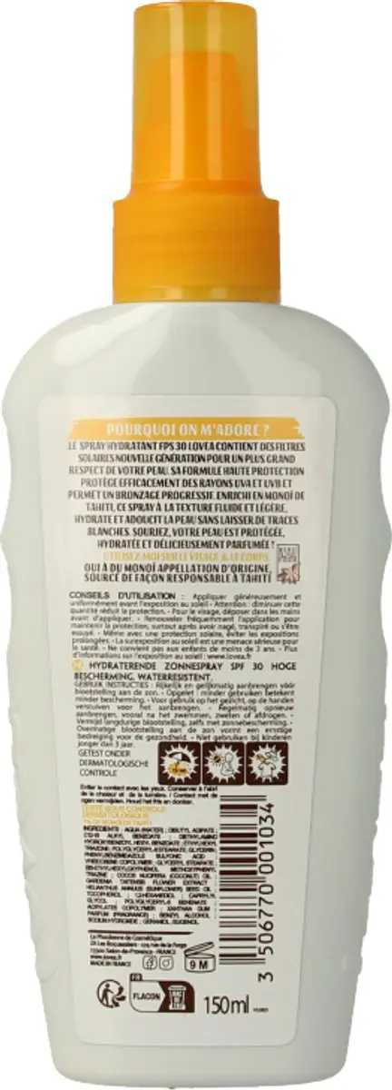 Lovea Sun Zonnebrand Spray SPF 30 - 150ml