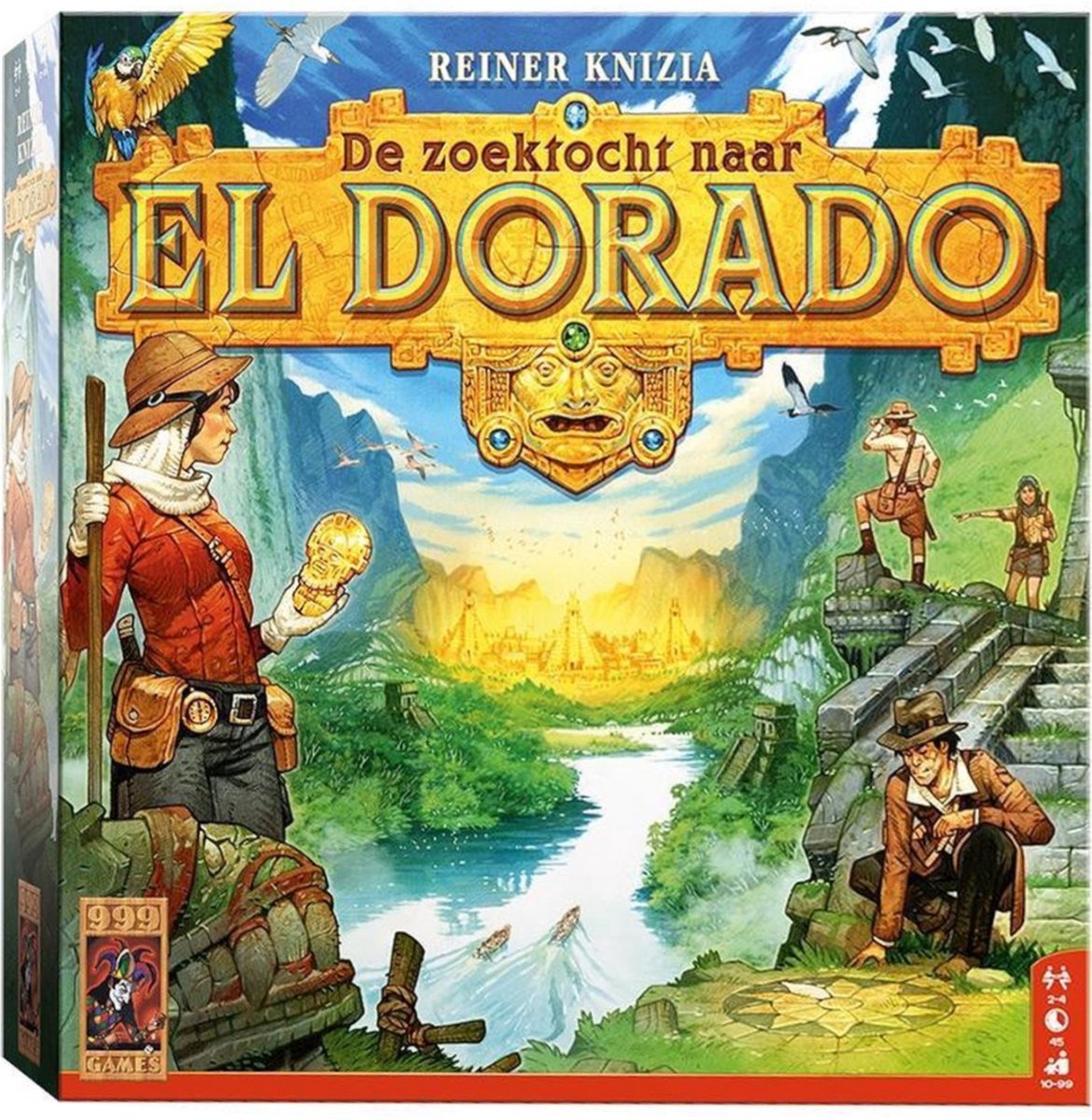 999 Games - De Zoektocht naar El Dorado - Bordspel -Basisspel - Familiespel - Gezelschapsspel
