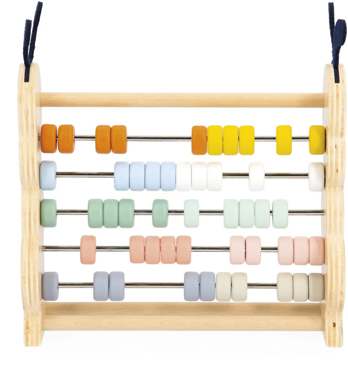 Janod Sweet Cocoon Houten Telraam Rups - 50 Stuks - Multicolor