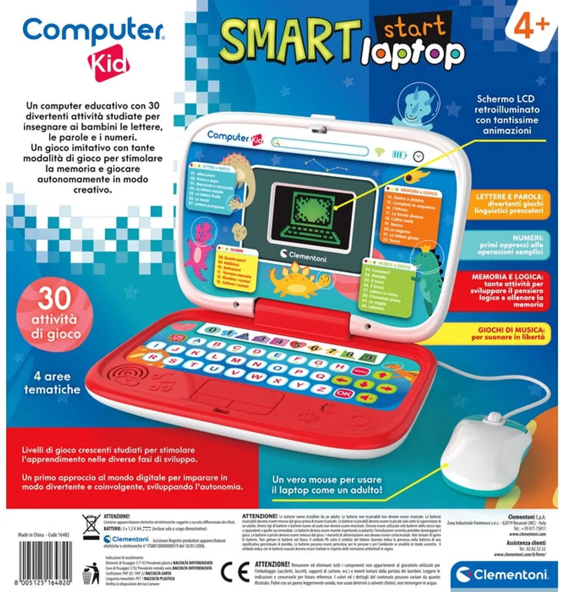 Clementoni Smart Start Laptop 16482 - Meerkleurig - afbeelding 4 van 5