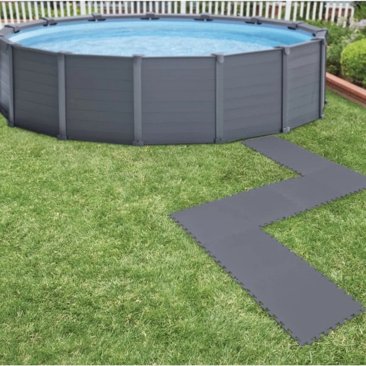 Intex 29084 Zwembadtegels - 16 Stuks - Grijs