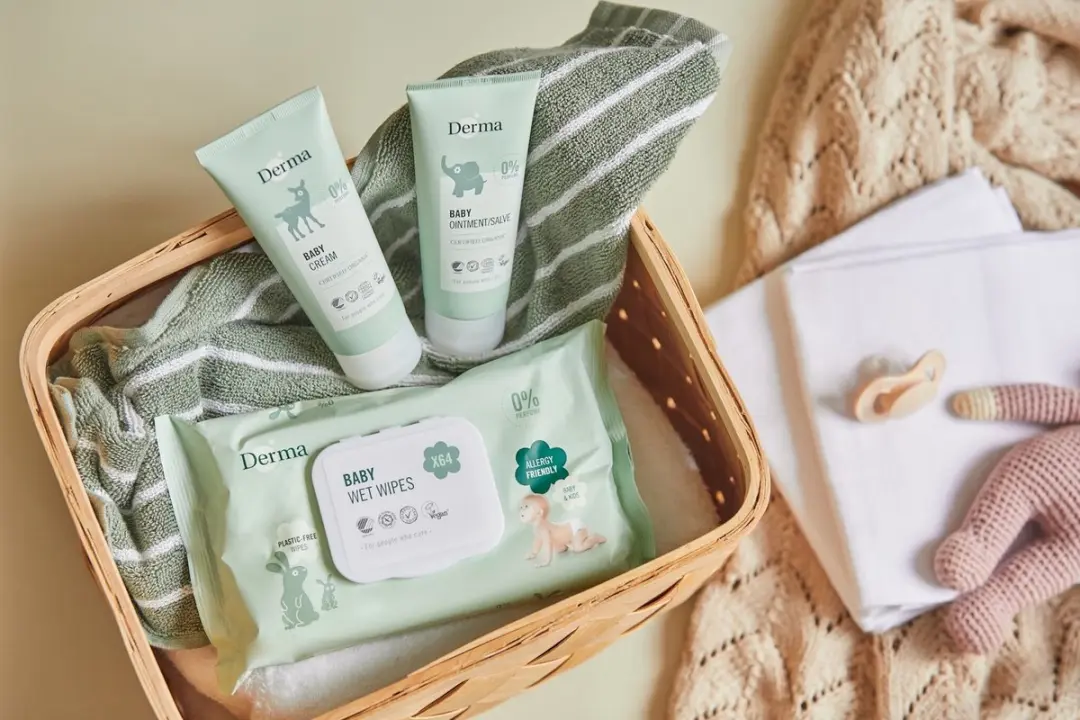 Derma Eco Baby Billendoekjes - 64 Stuks - Parfumvrij