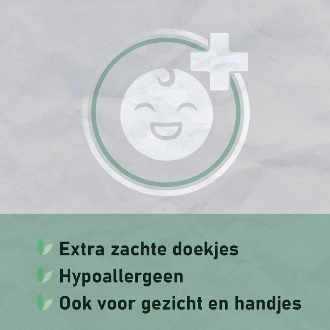 Derma Eco Baby Billendoekjes - 64 Stuks - Parfumvrij