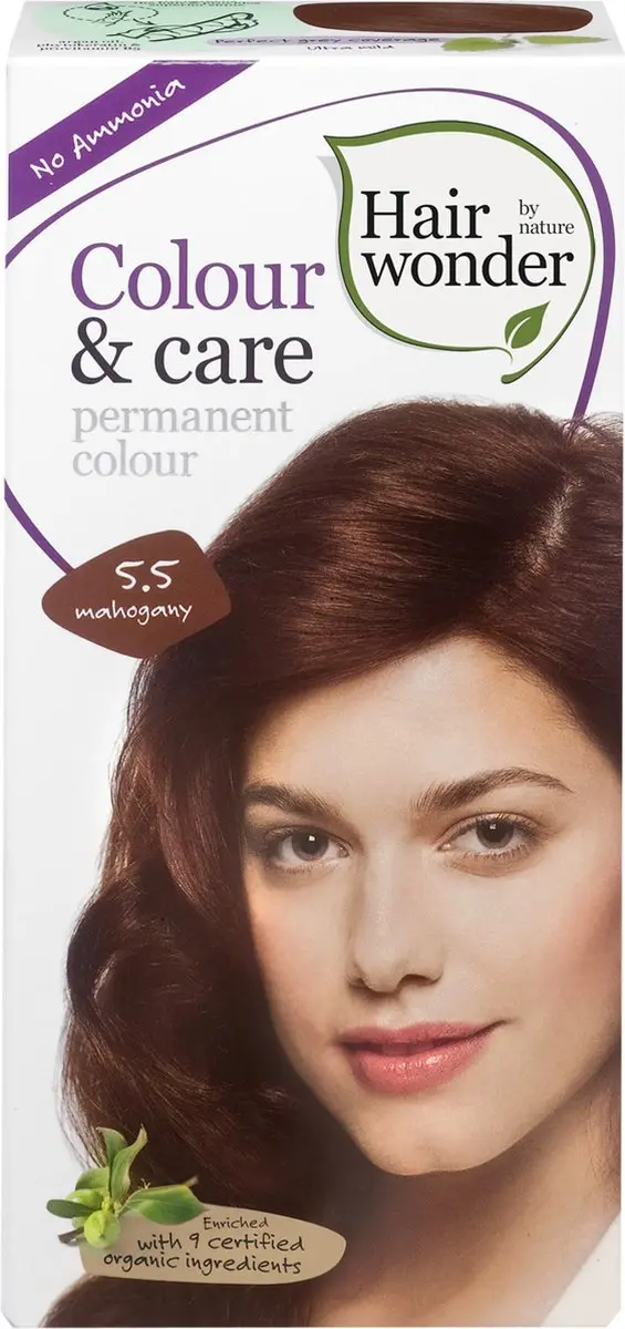 Hairwonder Colour & Care 5.5 Mahogany Permanent Haarkleuring 100ml - afbeelding 6 van 6