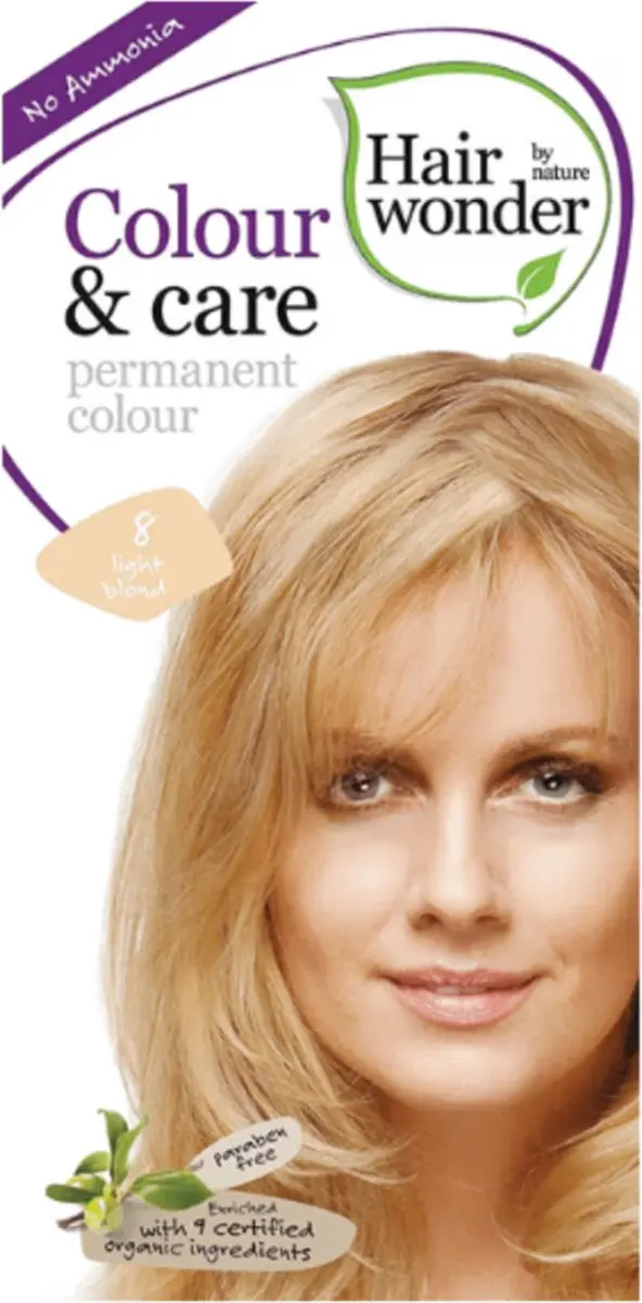 Hairwonder Colour & Care 8 Licht Blond Haarverf