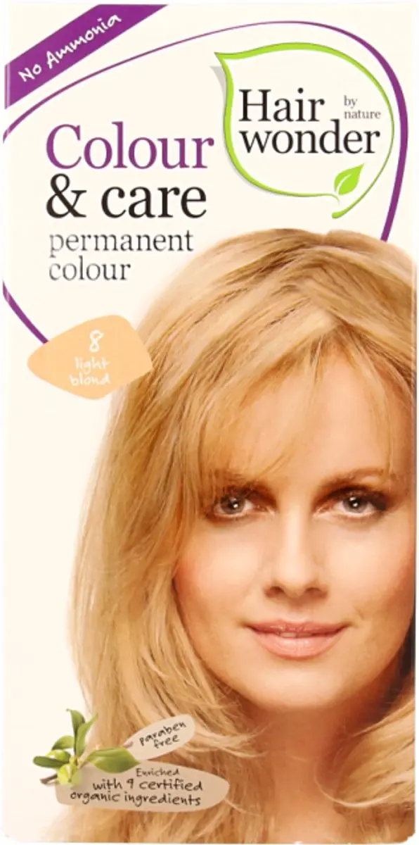 Hairwonder Colour & Care 8 Licht Blond Haarverf - 3 Stuks