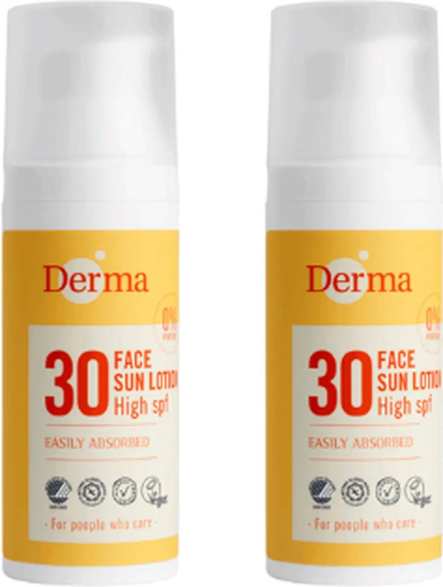 Derma Sun Gezichtszonnecrème SPF30 100ml - Waterbestendig