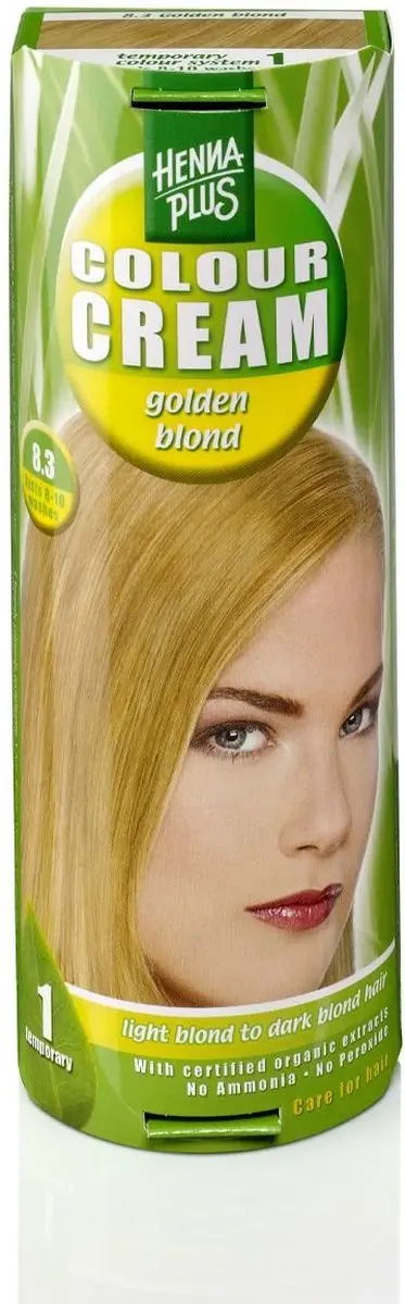 Hennaplus Kleurcrème 8.3 Golden Blond - 60ml - afbeelding 6 van 6