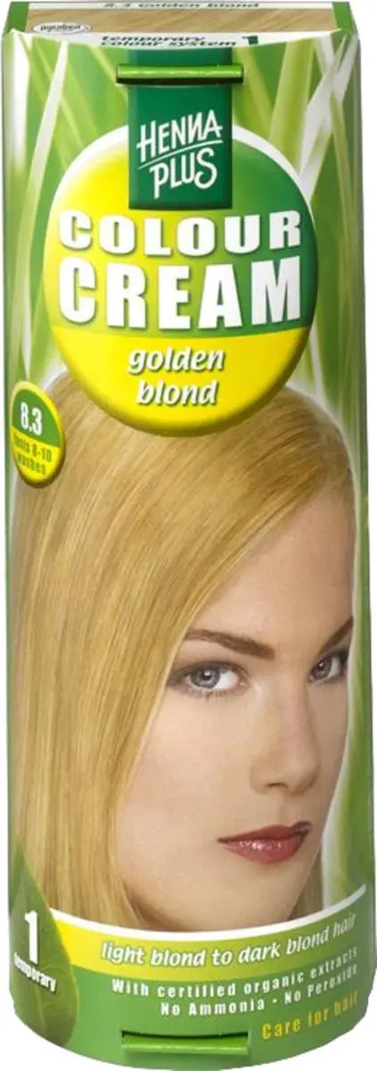 Hennaplus Kleurcrème 8.3 Golden Blond
