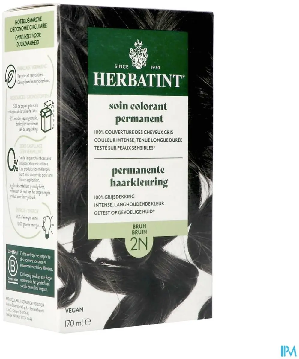 Herbatint Haarverf 2N Bruin 170ml