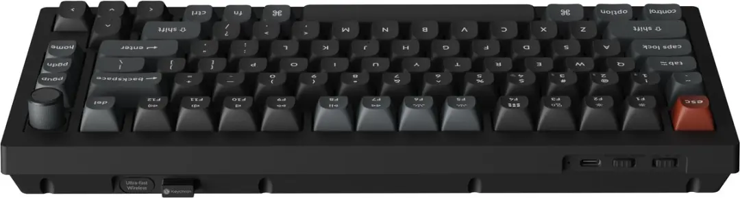 Keychron V1 Ultra V1U-D1 Mechanisch Toetsenbord - 75% - Rode Switch - Zwart