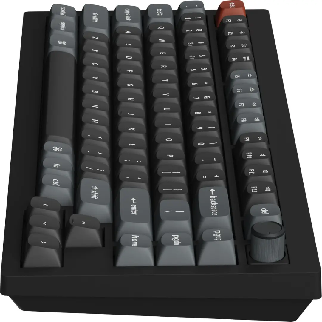Keychron V1 Ultra V1U-D1 Mechanisch Toetsenbord - 75% - Rode Switch - Zwart