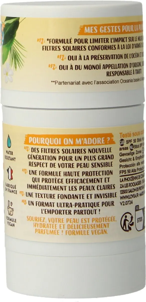 Lovea Sun Zonnebrand Stick SPF 50 - 40g - Gezicht