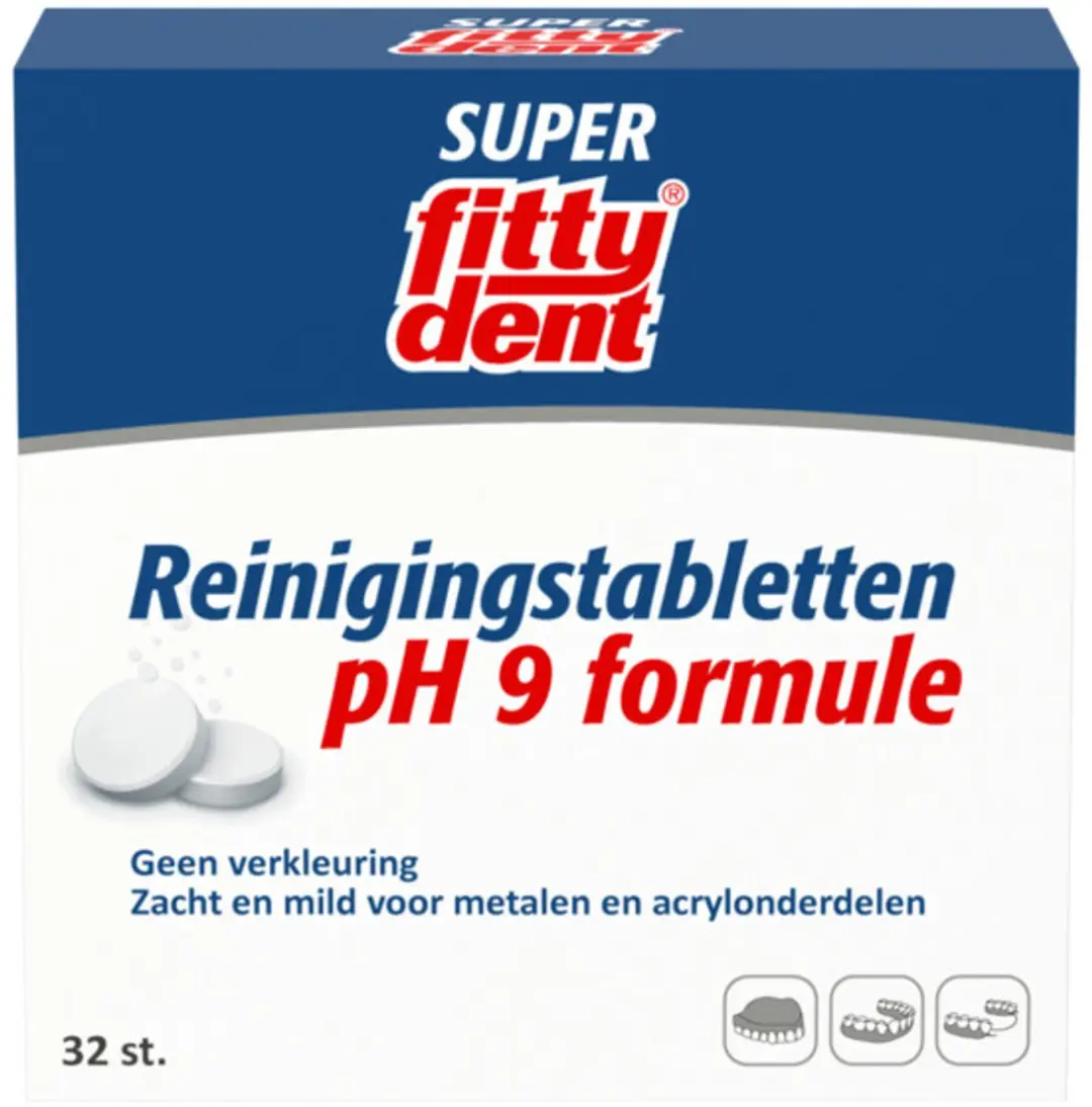 Fittydent Reinigingstabletten 32 Stuks
