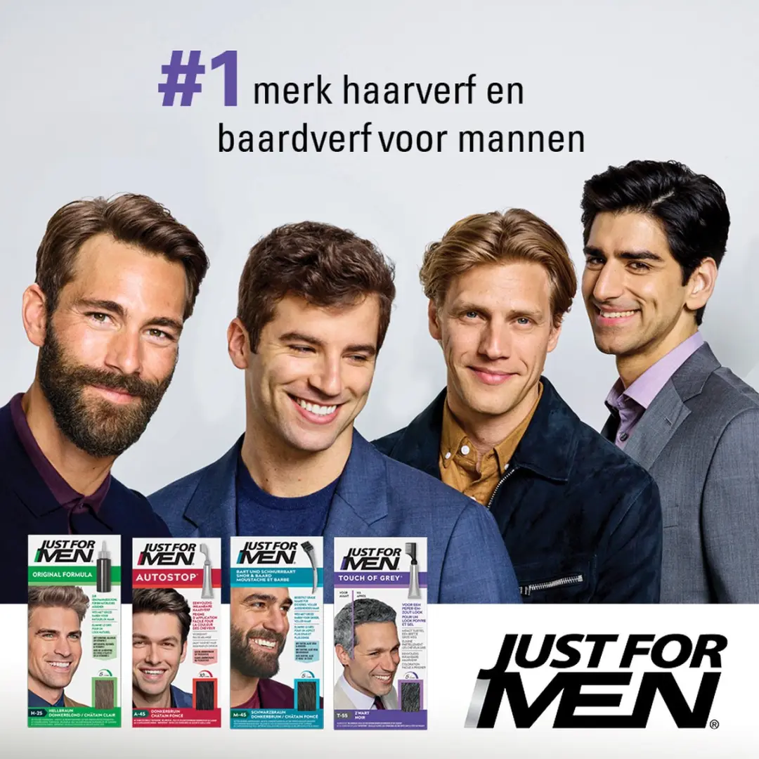 Just For Men Touch of Grey T55 Haarverf - Grijs - 40g