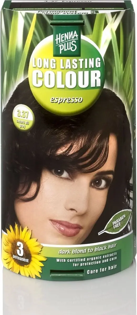 Hennaplus Long Lasting Colours 3.37 Espresso Haarverf