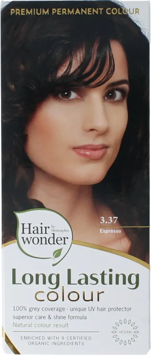 Hennaplus Long Lasting Colours 3.37 Espresso Haarverf - 100ml