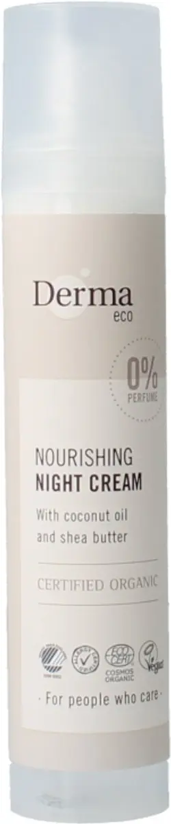 Derma Eco Nachtcrème 50ml - Parfumvrij - Gezicht