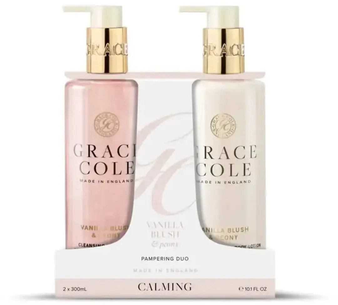 Grace Cole Hand Care Duo - Vanilla Blush & Peony 600ml