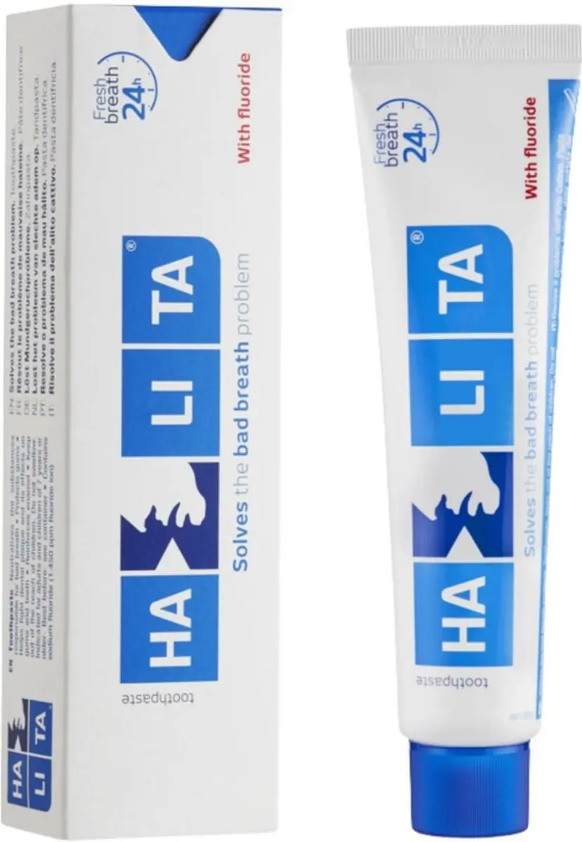 Halita Tandpasta Fluoride 75ml - 4 Stuks