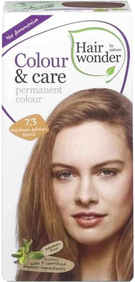 Hairwonder Colour & Care 7.3 Medium Golden Blond Haarverf 100ml