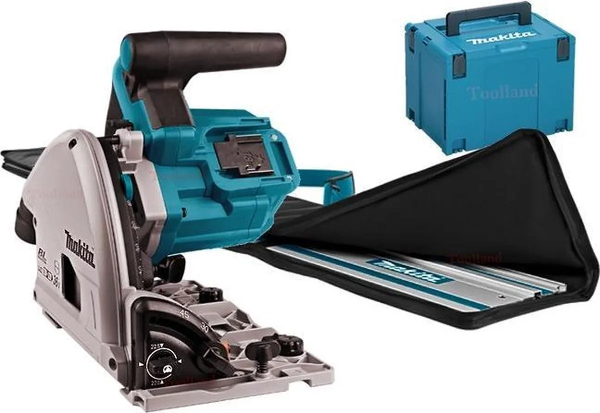 Makita DSP600ZJ2 Accu Invalzaag LXT 165mm - Geleiderail & Tas