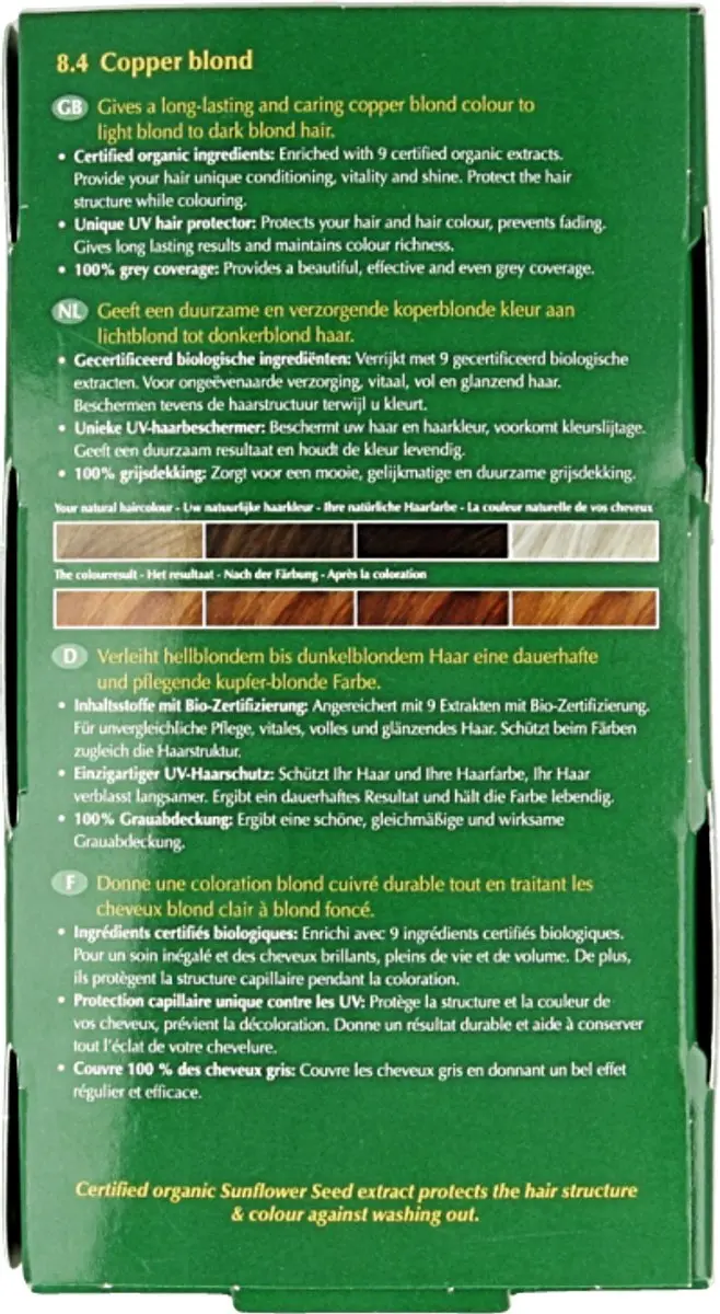 Hennaplus Long Lasting Colour 8.4 Měděná blond - 100ml