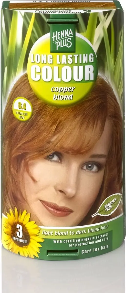 Hennaplus Long Lasting Colour 8.4 Měděná blond - 100ml - afbeelding 6 van 6