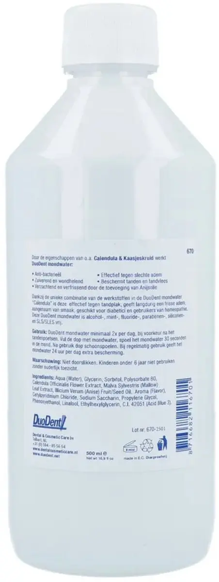 Duodent Calendula Mondwater 500ml