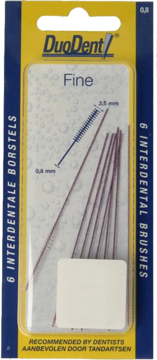 Duodent Interdentale Borstels Fine 0.8/3.5mm